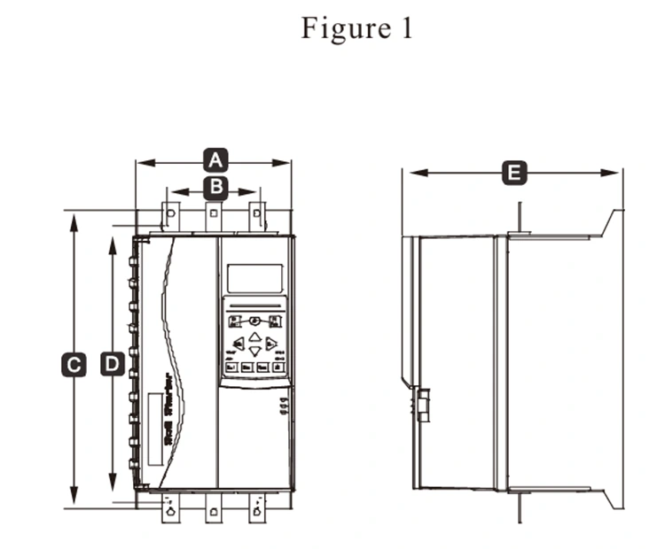5.5KW-800KW Built in Bypass Soft Starter Replace EMX3