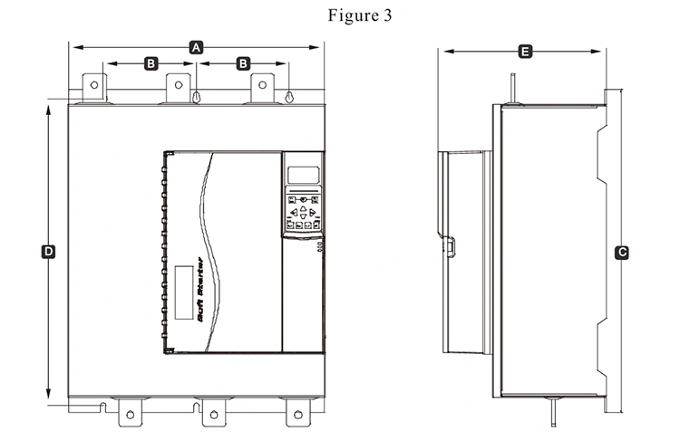 5.5KW-800KW Built in Bypass Soft Starter Replace EMX3