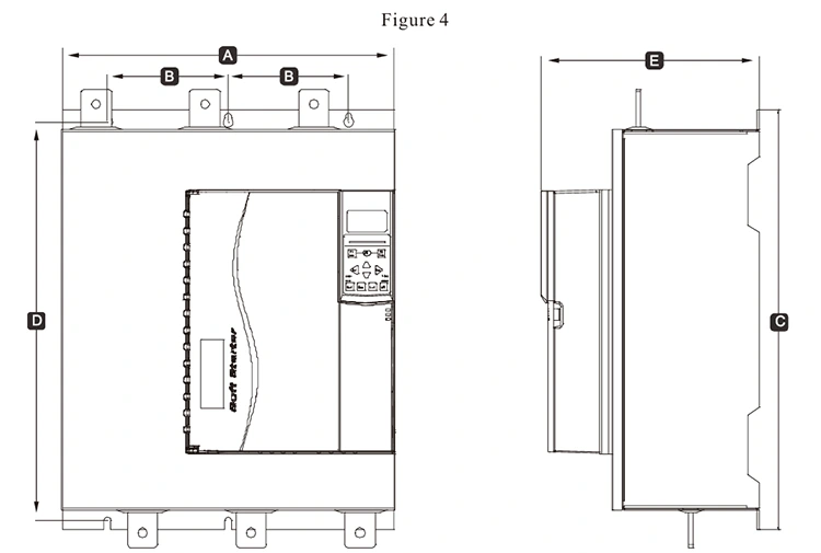 5.5KW-800KW Built in Bypass Soft Starter Replace EMX3